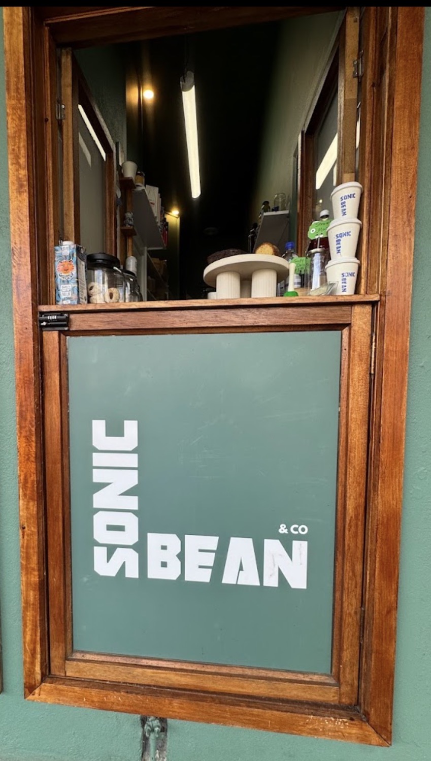Sonic Bean & Co window